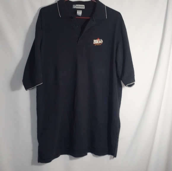 Gorgeous! SUPER nice Vtg Labatt Blue XL Men Blue 100% Cotton - Picture 9 of 15